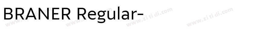 BRANER Regular字体转换 BRANER Regular字体转换